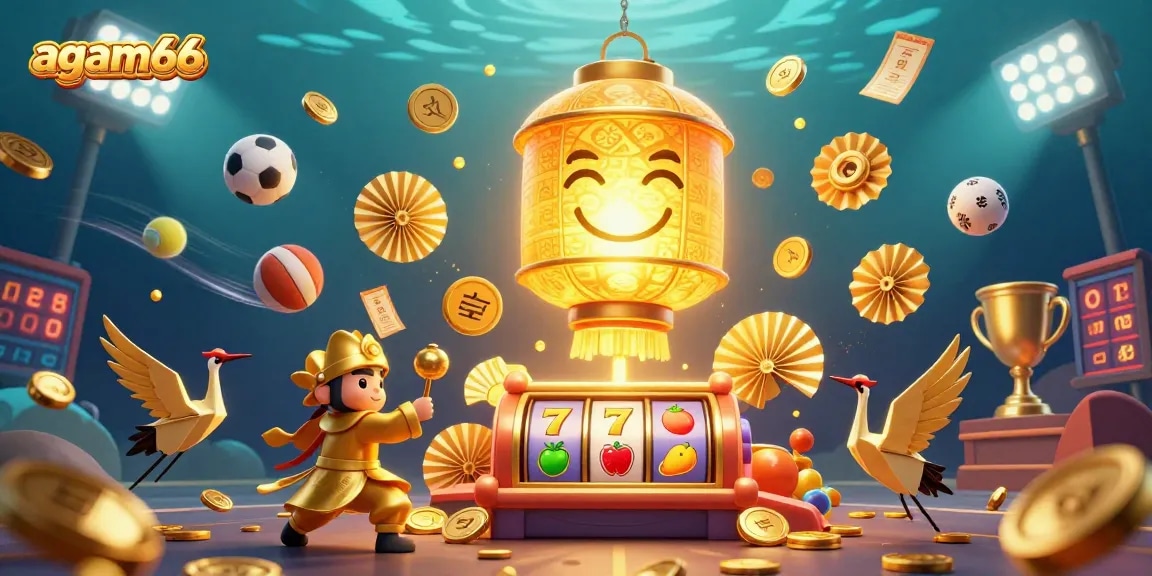 Experience thrilling moments at agam66 with vibrant casino elements featuring lively 3D characters and dynamic gameplay.
