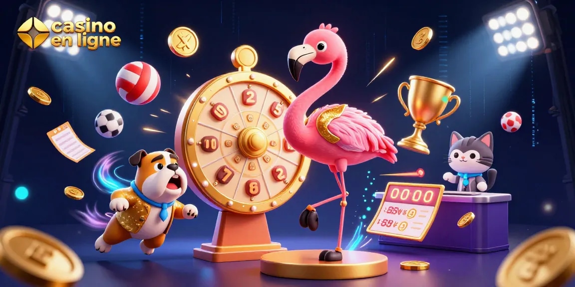 Vivez l'excitation des jeux de hasard dans un casino en ligne avec notre illustration dynamique.