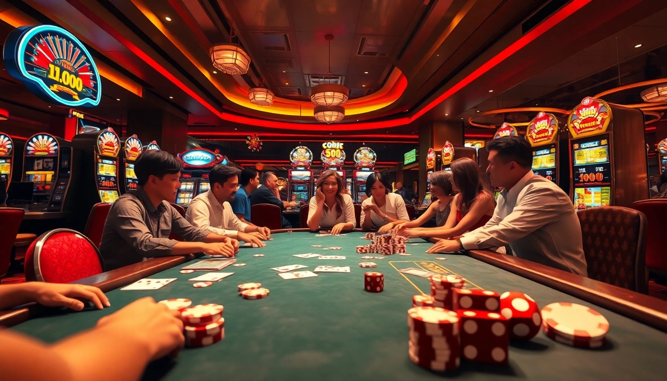 Menangkan di casino mole4d yang penuh warna dan energi pada meja poker.