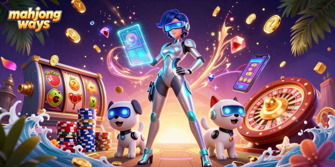 Spin the reels and win big with mahjong ways, showcasing vibrant characters and casino elements.