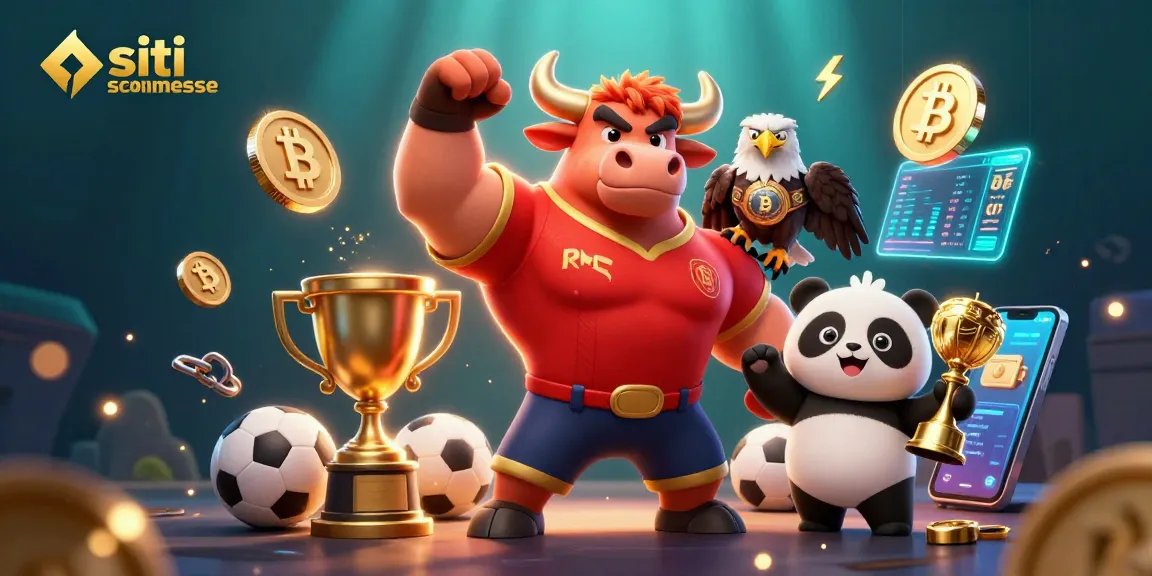 Scommettere sui migliori siti scommesse con trofei, animali e criptovalute scintillanti.