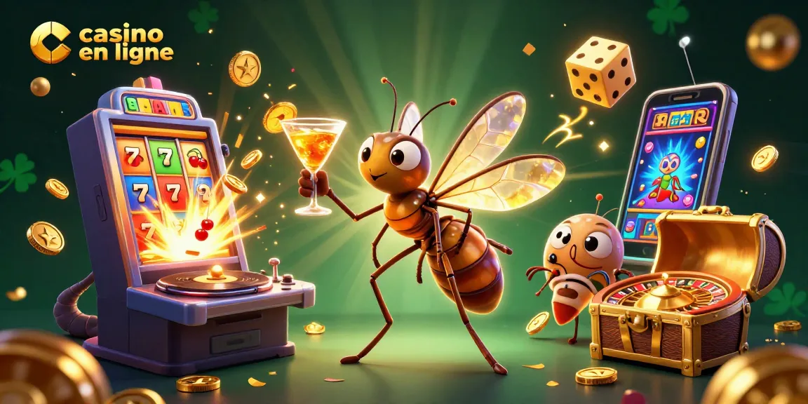 Découvrez un casino en ligne avec un moustique emblématique, un DJ trilobite, et une ambiance riche en jeux et gains.