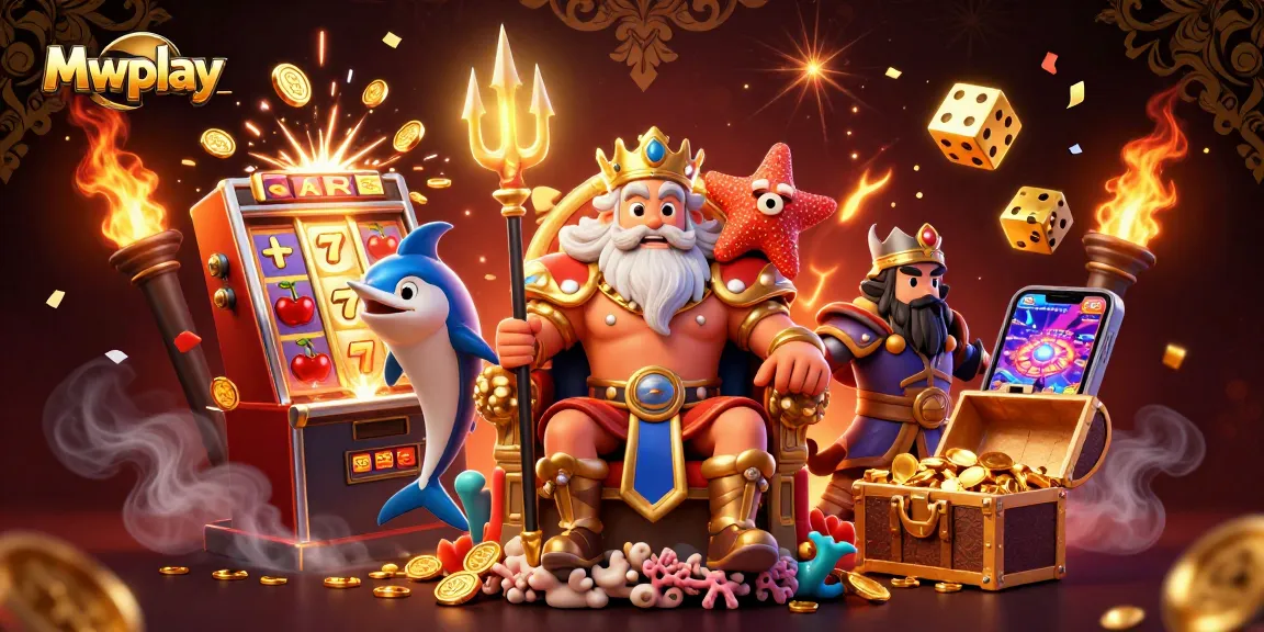 Play thrilling casino games at Mwplay featuring Neptune and an exciting slot machine.