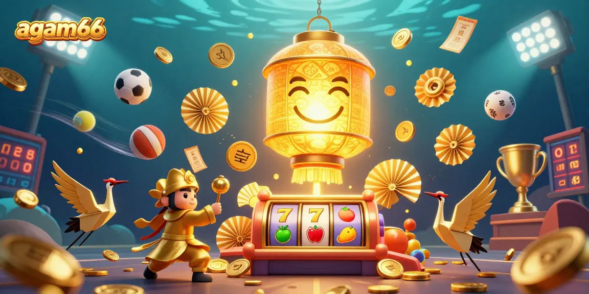 Experience thrilling moments at agam66 with vibrant casino elements featuring lively 3D characters and dynamic gameplay.