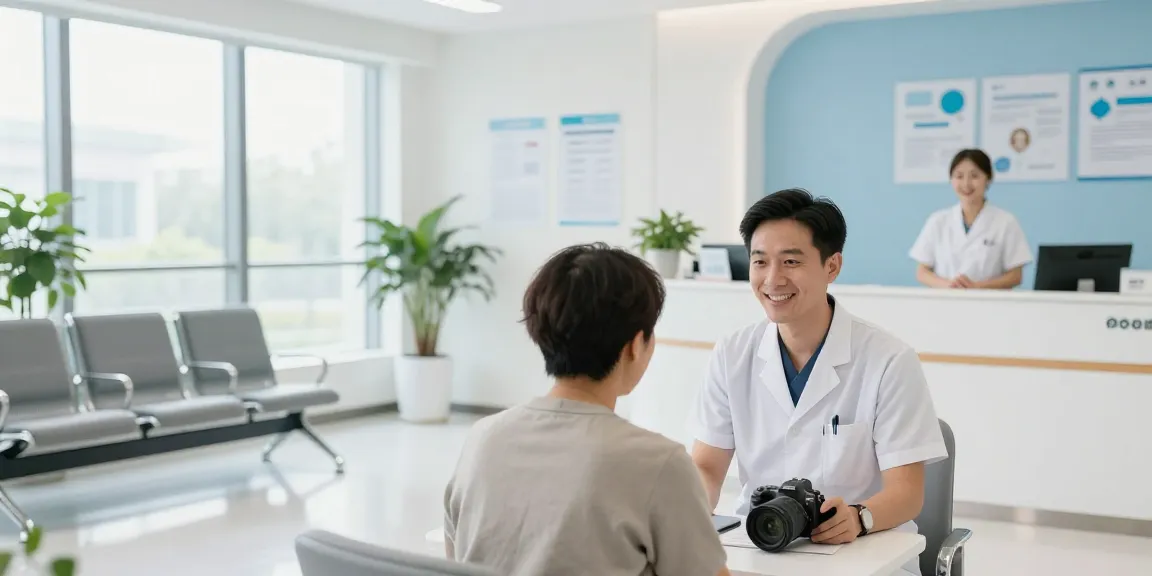 Hair transplant Istanbul consultation at a modern health clinic with a compassionate doctor.