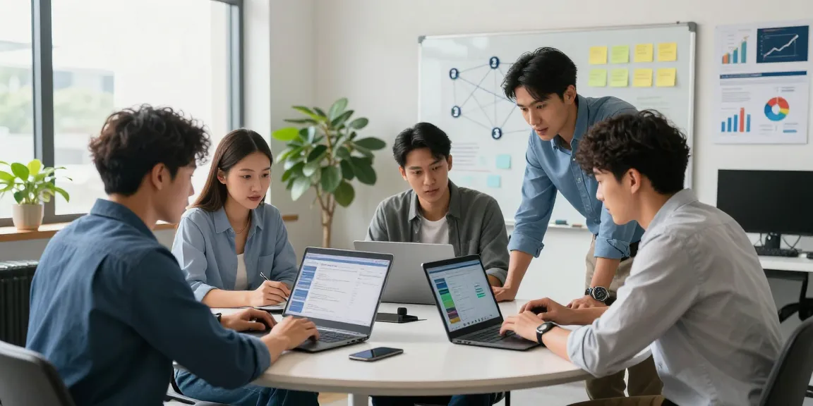 Proactive IT support for small businesses with experts collaborating in a modern office.