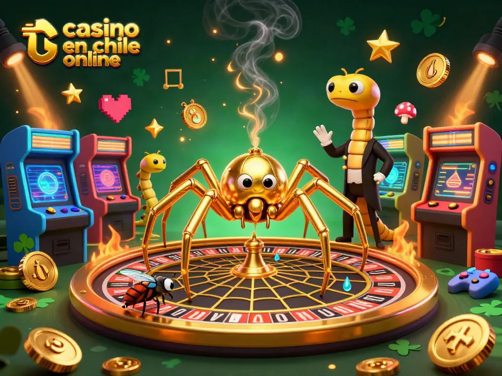 Gana jugando en los mejores casinos en chile online con esta ilustración animada llena de color y dinamismo.
