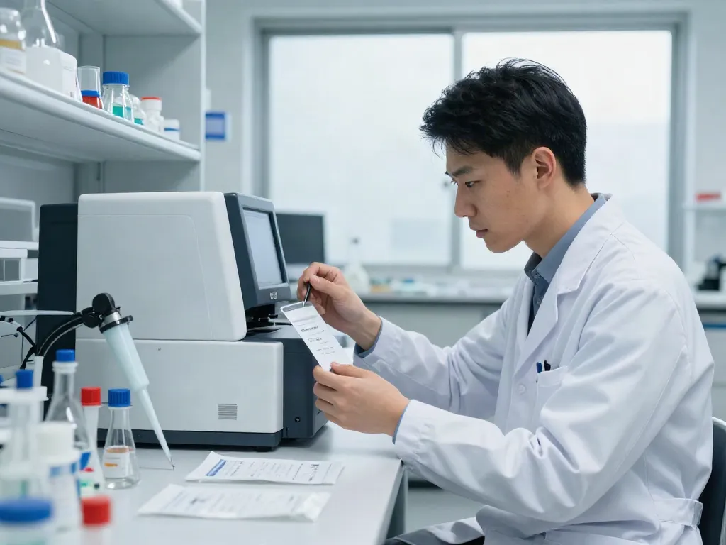 Retatrutide Canada: Laboratory scientist analyzing samples for purity and authenticity.