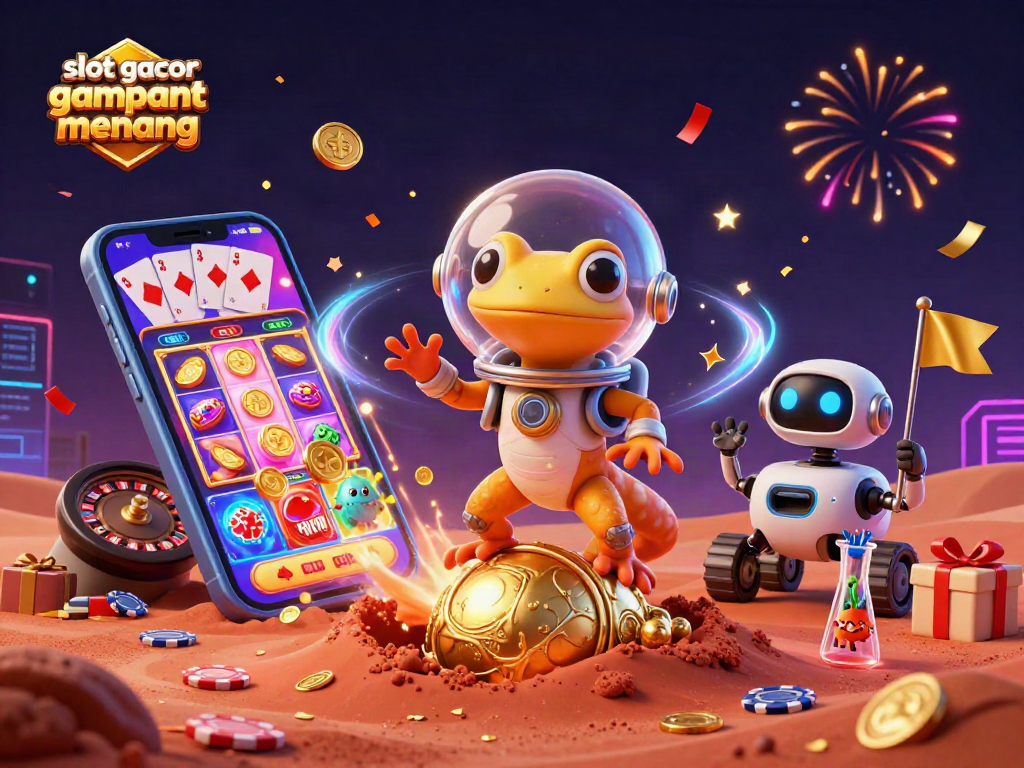 Experience the thrill of winning with slot gacor gampang menang as a Martian gecko uncovers a hidden casino