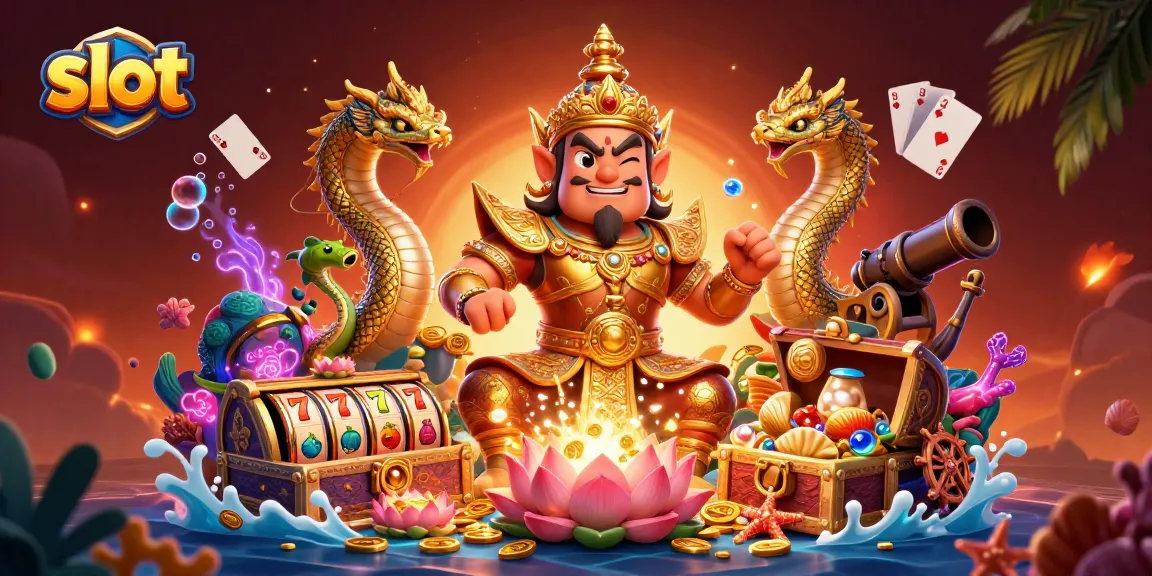 Slot gacor dengan peti harta karun yang meledak, melimpah dengan koin emas dan simbol buah