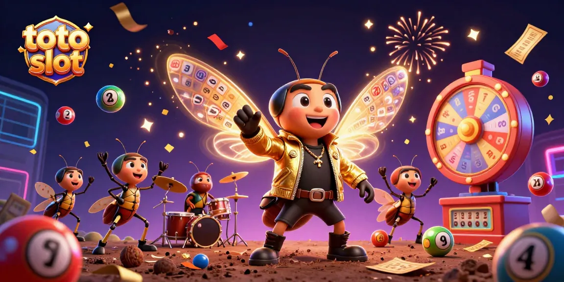 Experience thrilling toto slot excitement with vibrant illustrations of characters and gaming elements.