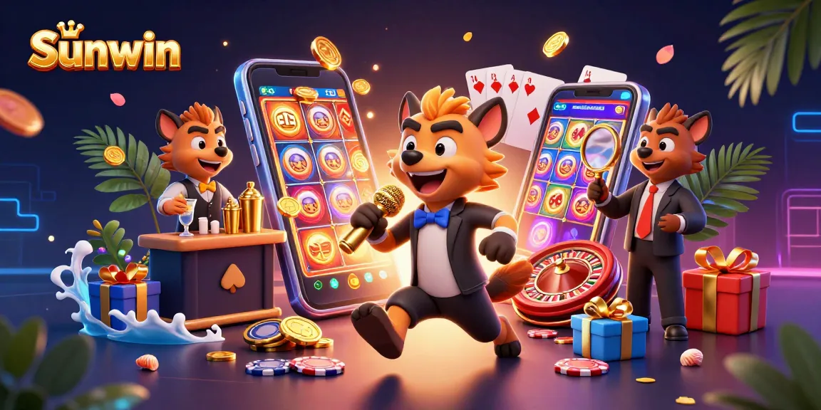 Engage with the vibrant Sunwin casino scene, experience slot games and comedy with hyenas.
