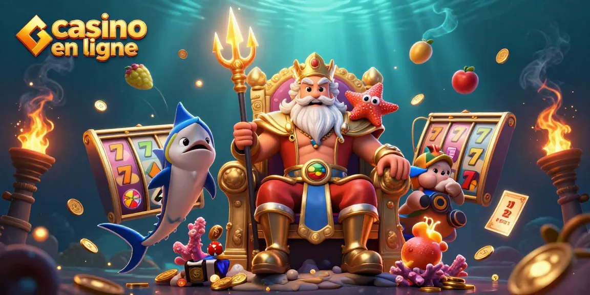 Gagnez gros avec le casino en ligne, Neptune et ses jeux de jackpot colorés