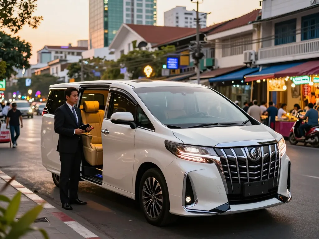 Thuê xe Alphard sang trọng tại Thành phố Hồ Chí Minh với nội thất thoải mái và dịch vụ chuyên nghiệp.
