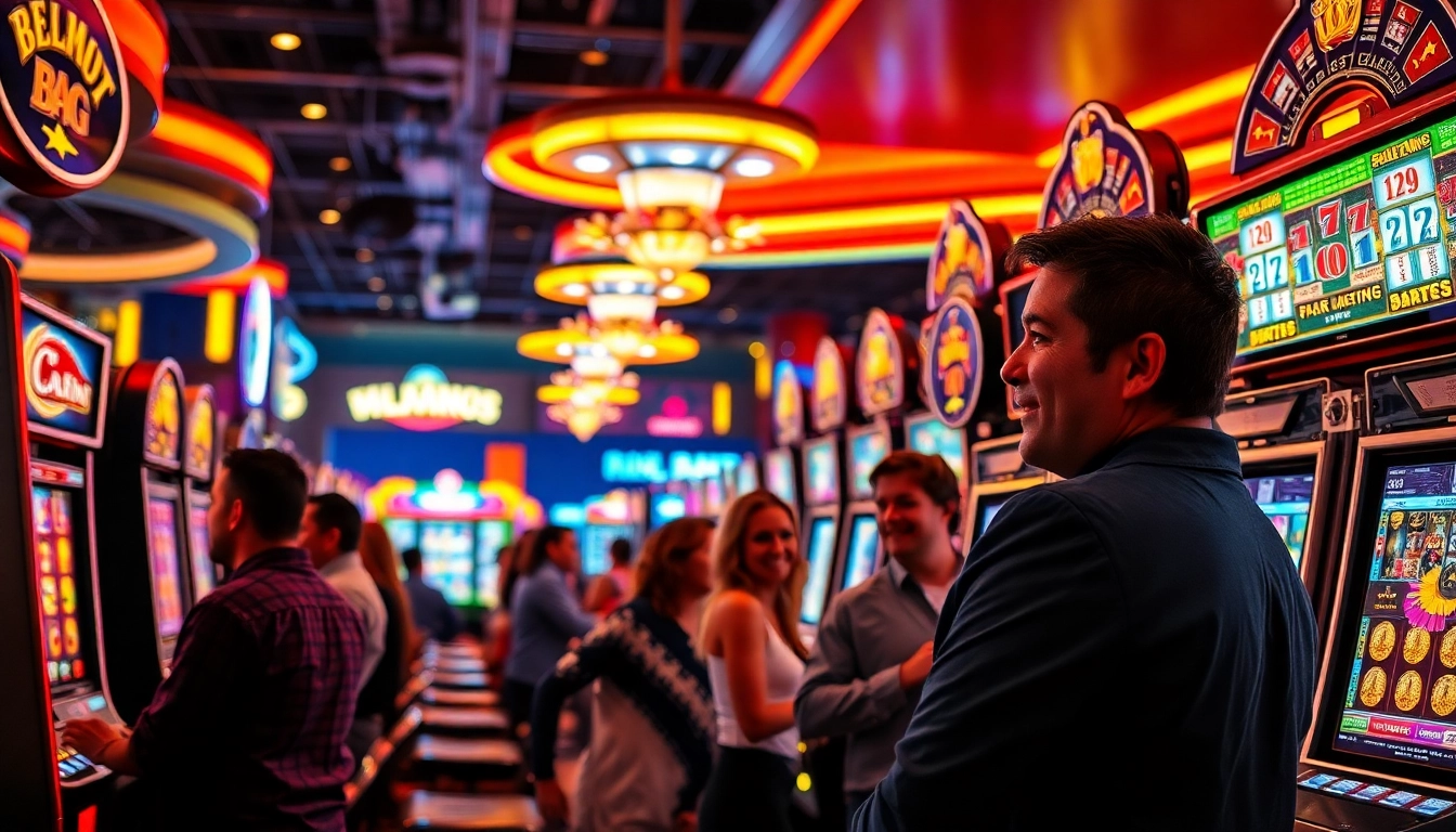 Experience Non gamstop Casino Uk with vibrant slot machines and engaged players.