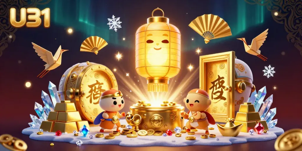 Experience thrilling gameplay with U31, showcasing dynamic casino elements and captivating golden designs.