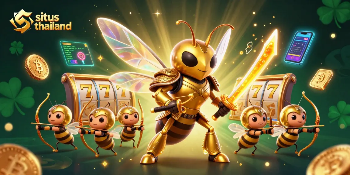 Experience exciting gameplay on situs thailand with golden hornet samurai and crypto elements.