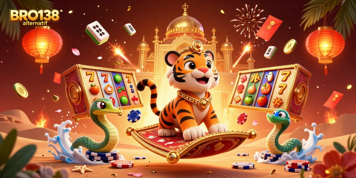 Play thrilling slot games on BRO138 alternatif with the vibrant tiger sultan and magical elements.