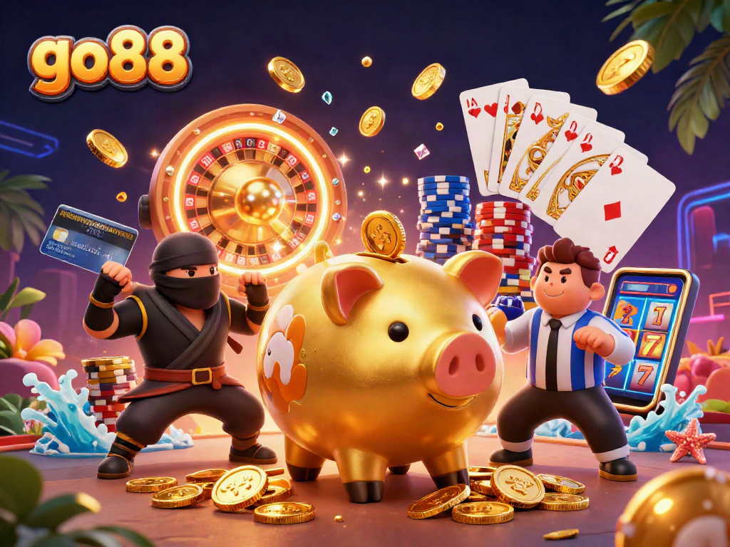 Engage with go88 by winning in dynamic casino gameplay featuring vibrant characters and iconic elements.