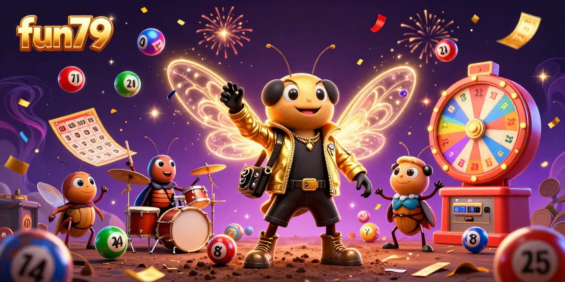 Featured fun79 casino artwork showcasing festive lottery elements and vibrant characters celebrating thrilling wins.