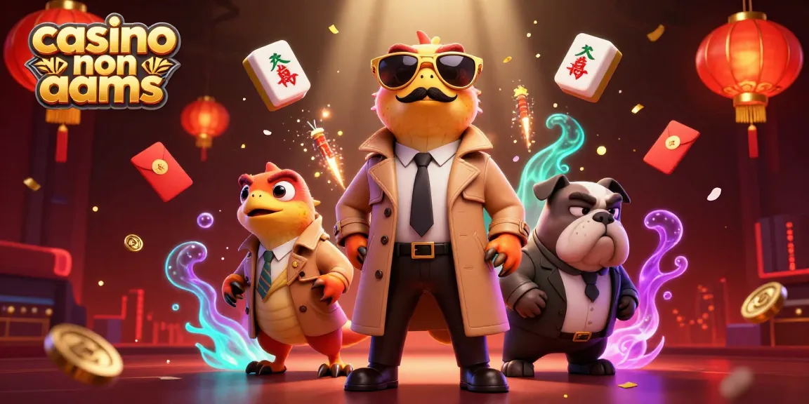 Scopri i bonus e le slot nei casino non AAMS con questa divertente illustrazione 3D.