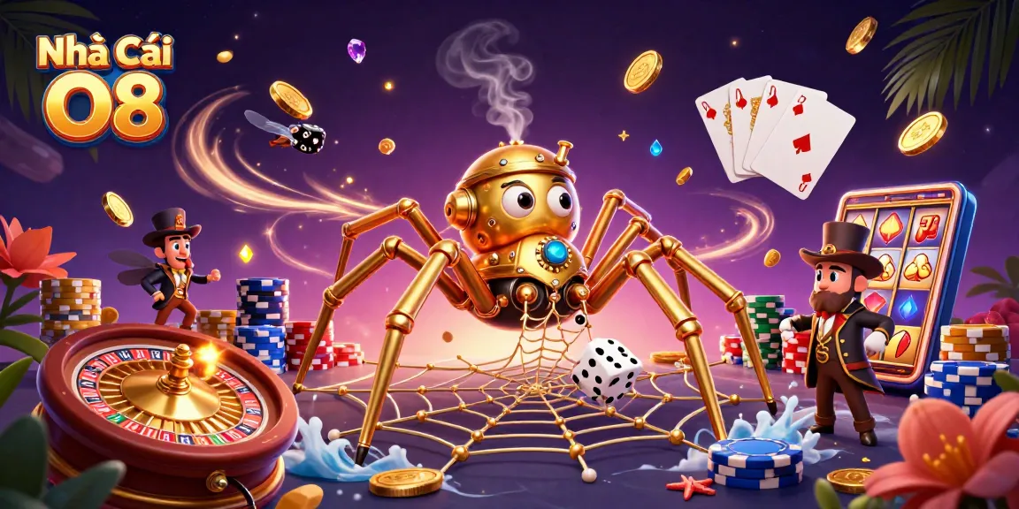 Experience excitement at Nhà Cái O8 with vibrant casino elements and dynamic game features.