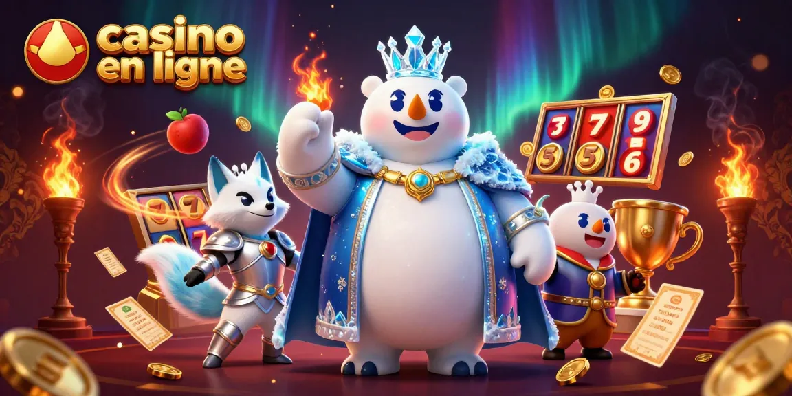 Découvrez les jackpots des jeux de casino en ligne avec notre illustration captivante de personnages animés.