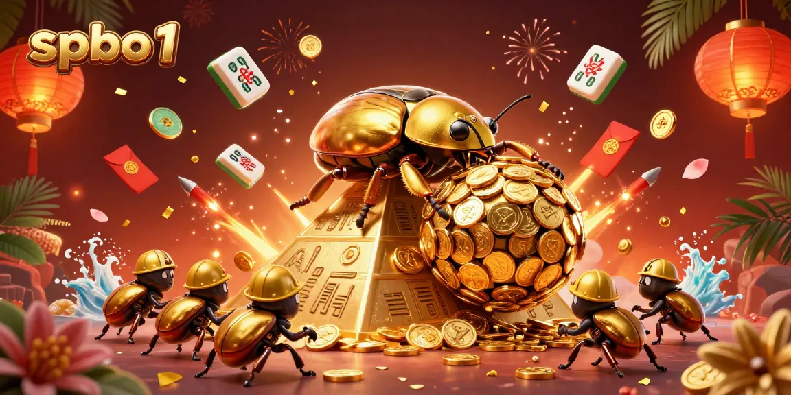 Experience thrilling gameplay at spbo 1 with dynamic golden casino symbols and festive elements.