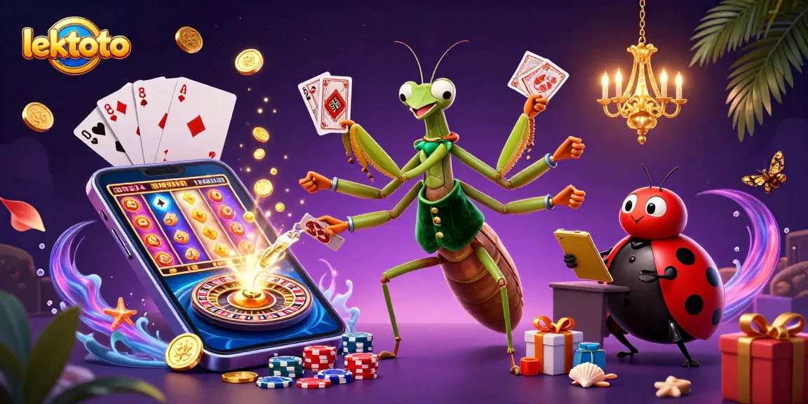 Engage with lektoto's thrilling experience featuring casino elements and vibrant characters.