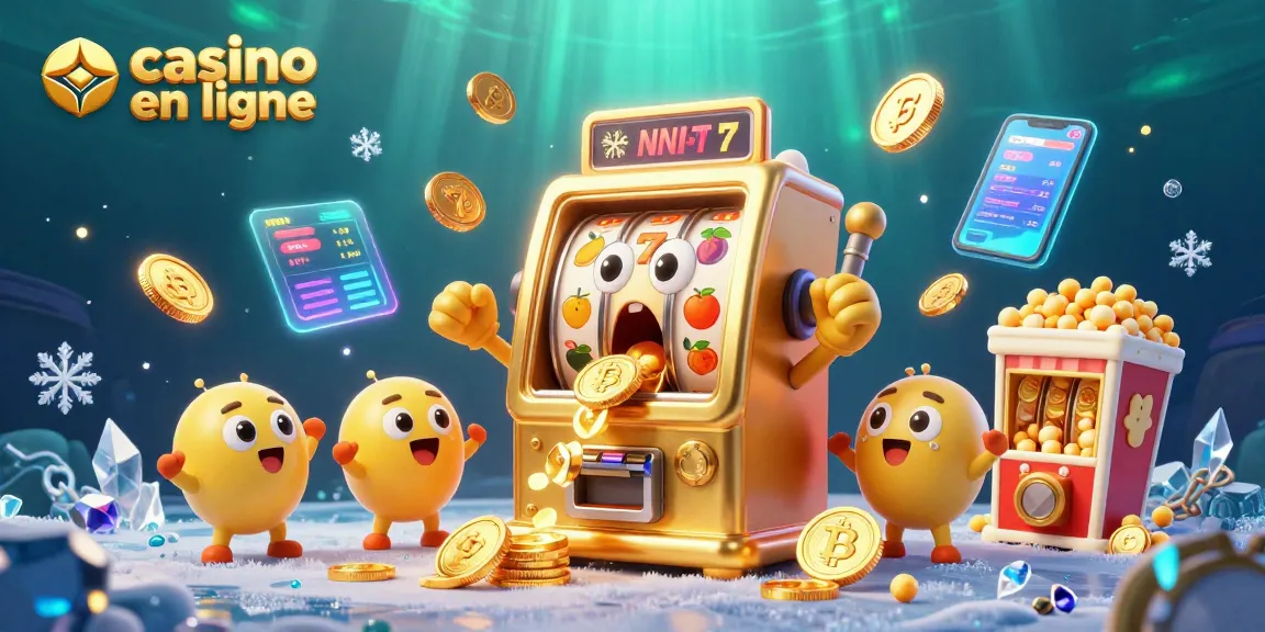 Les machines à sous se réjouissent alors que le casino en ligne fait pleuvoir des pièces d'or.