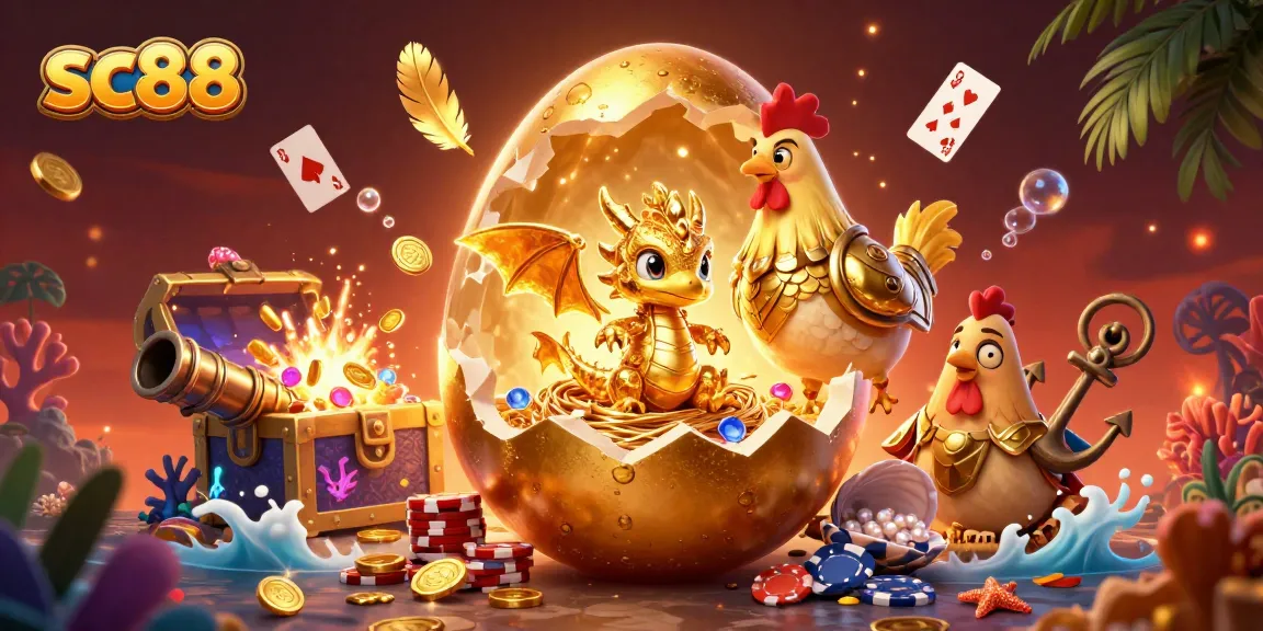 Experience thrilling wins at sc88 with a captivating golden dragon and poker chips!
