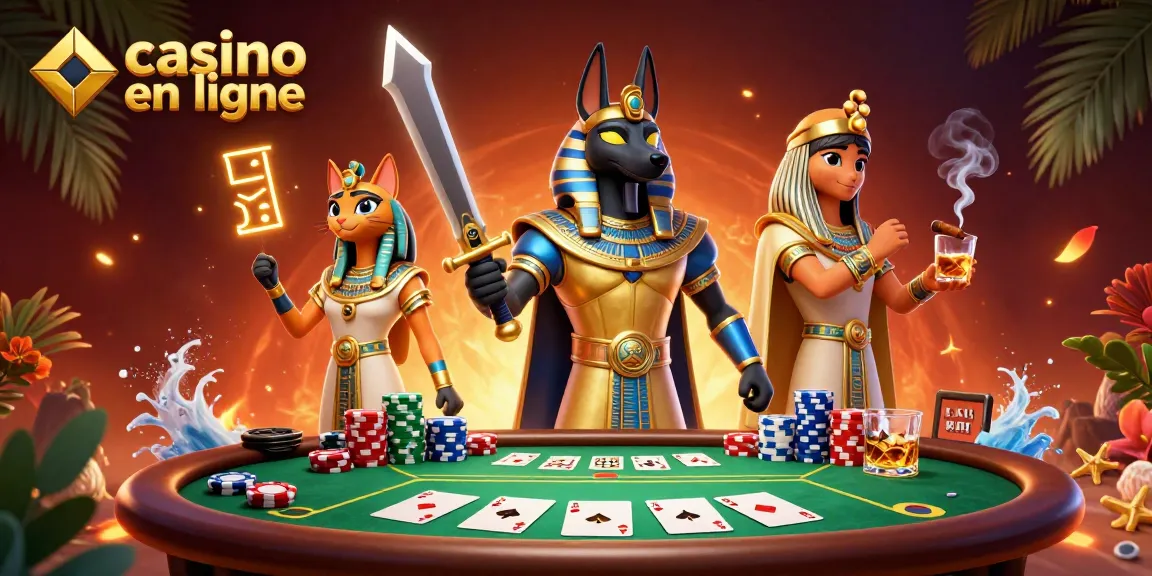 jouer à des jeux de casino en ligne avec des anciens égyptiens et des éléments de poker