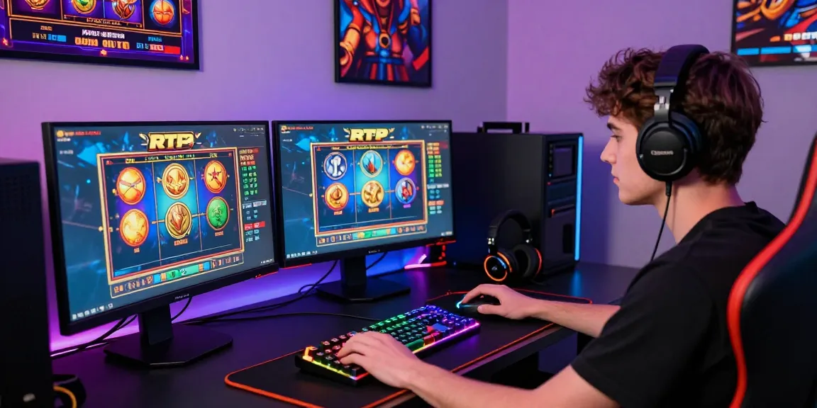 Playbook88 vibrant online gaming scene with slot games and accessories, creating an immersive atmosphere.