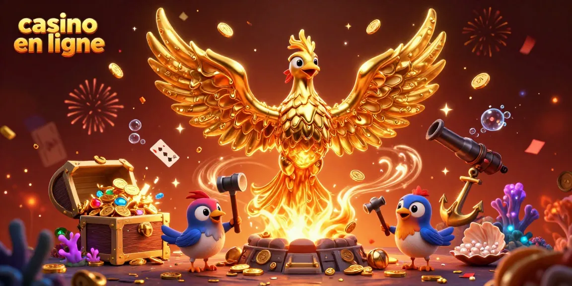 Profitez de l'excitation des jeux de casino en ligne avec des animations lumineuses et des gains en or.
