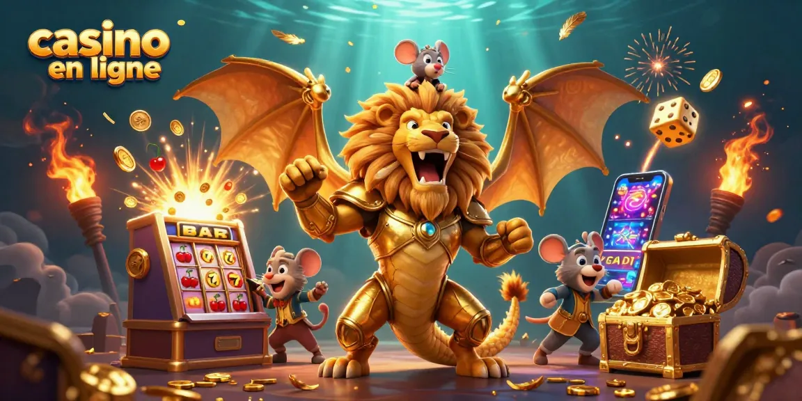 Gagnez des jackpots passionnants avec notre illustration animée de casino en ligne. Jeu dynamique et vibrant.