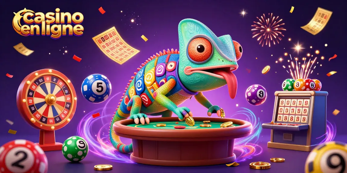 Vivez l'excitation des jeux de casino en ligne avec cette illustration dynamique et ludique.